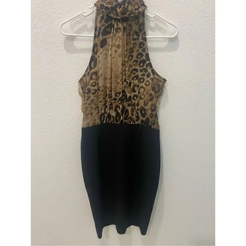 Zara Cheetah Shift dress Size medium
